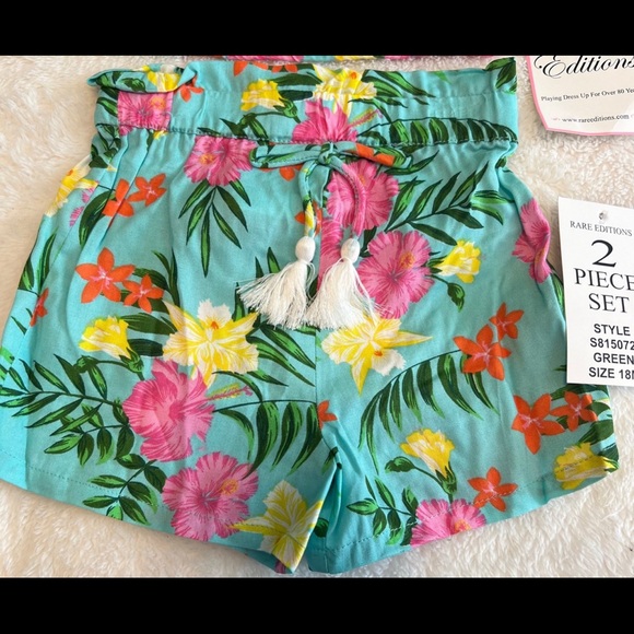 Adorable 2 piece set, Size 18 months, NWT! Rare Editions Tropical print - Picture 3 of 3